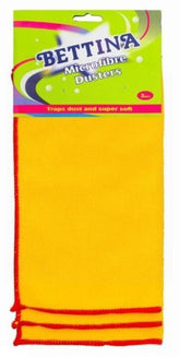3PK BETTINA MICROFIBRE DUSTERS YELLOW